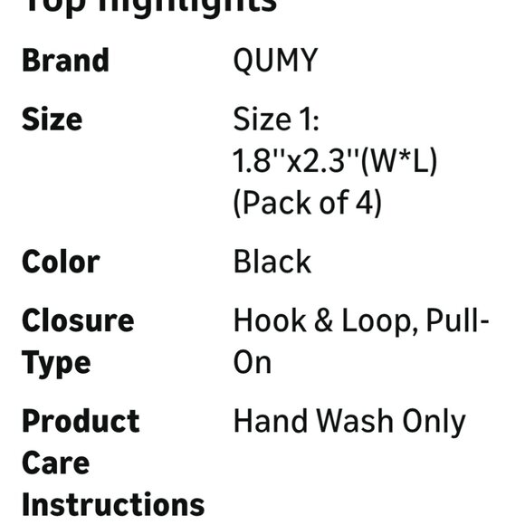 QUMY dog boot with a black upper, yellow paw print, and reflective straps. S - Picture 5 of 5